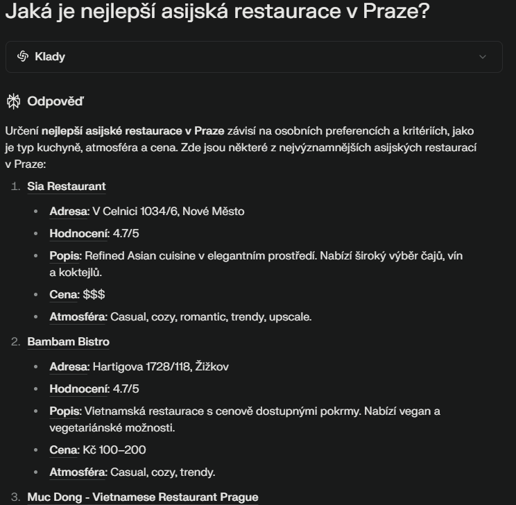 restaurace lokální seo a geo