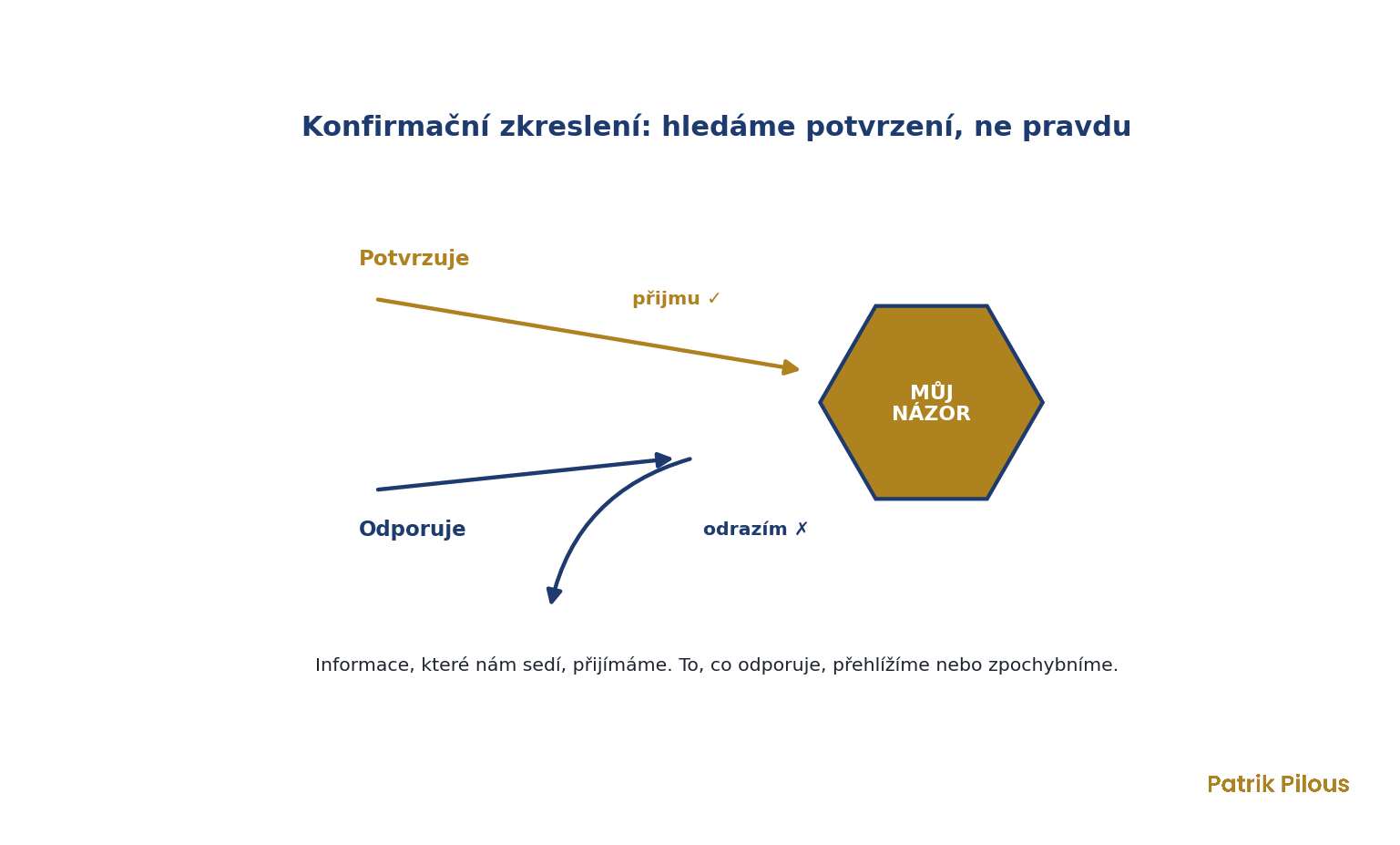 Konfirmační zkreslení: potvrzující informace přijímáme, odporující odmítáme